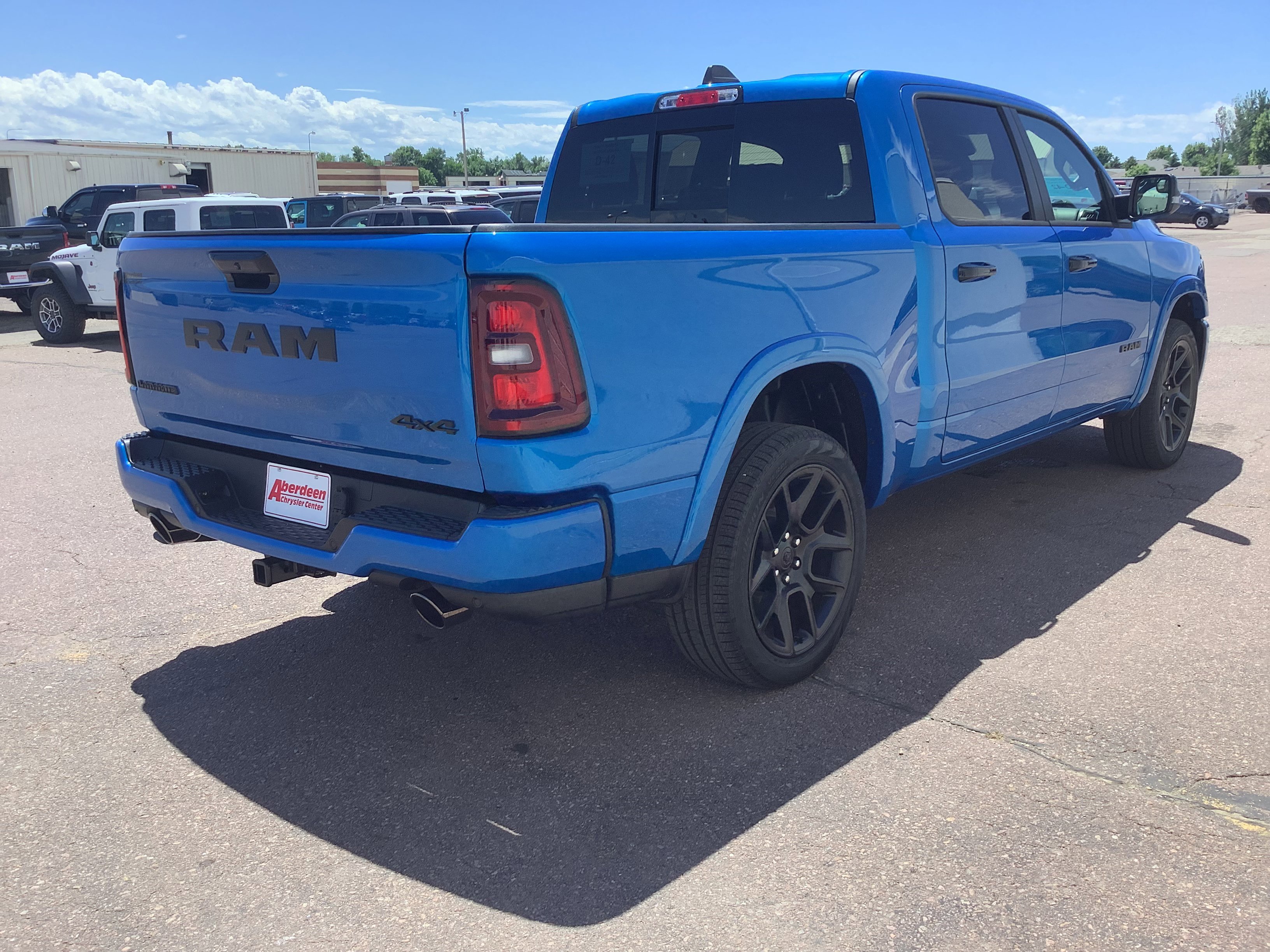 New 2026 Hydro Blue Pearl-Coat Exterior Paint RAM Laramie image 4