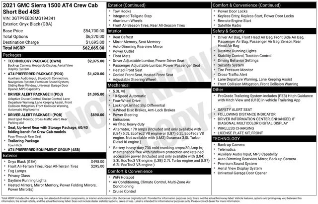 Certified Used 2021 Black GMC AT4 image 34