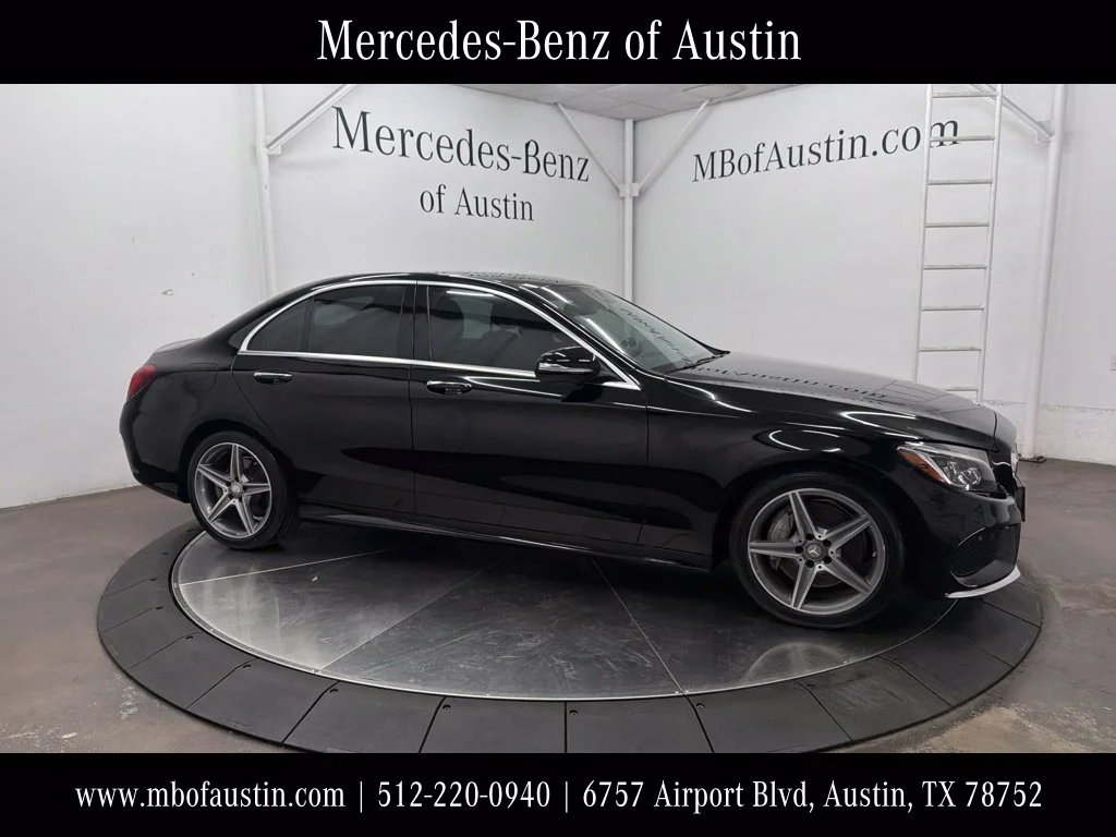 Used 2015 Black Mercedes-Benz C 400 image 1