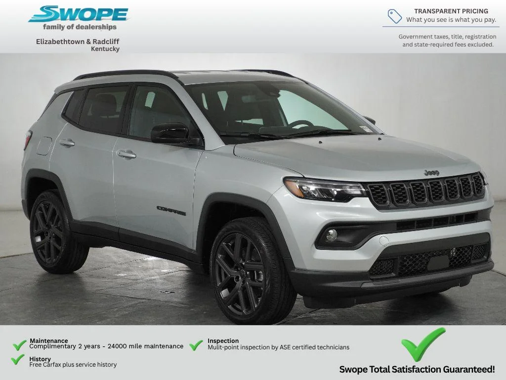 New 2026 Silver Zynith Metallic Clear-Coat Exterior Paint Jeep Latitude Altitude image 1
