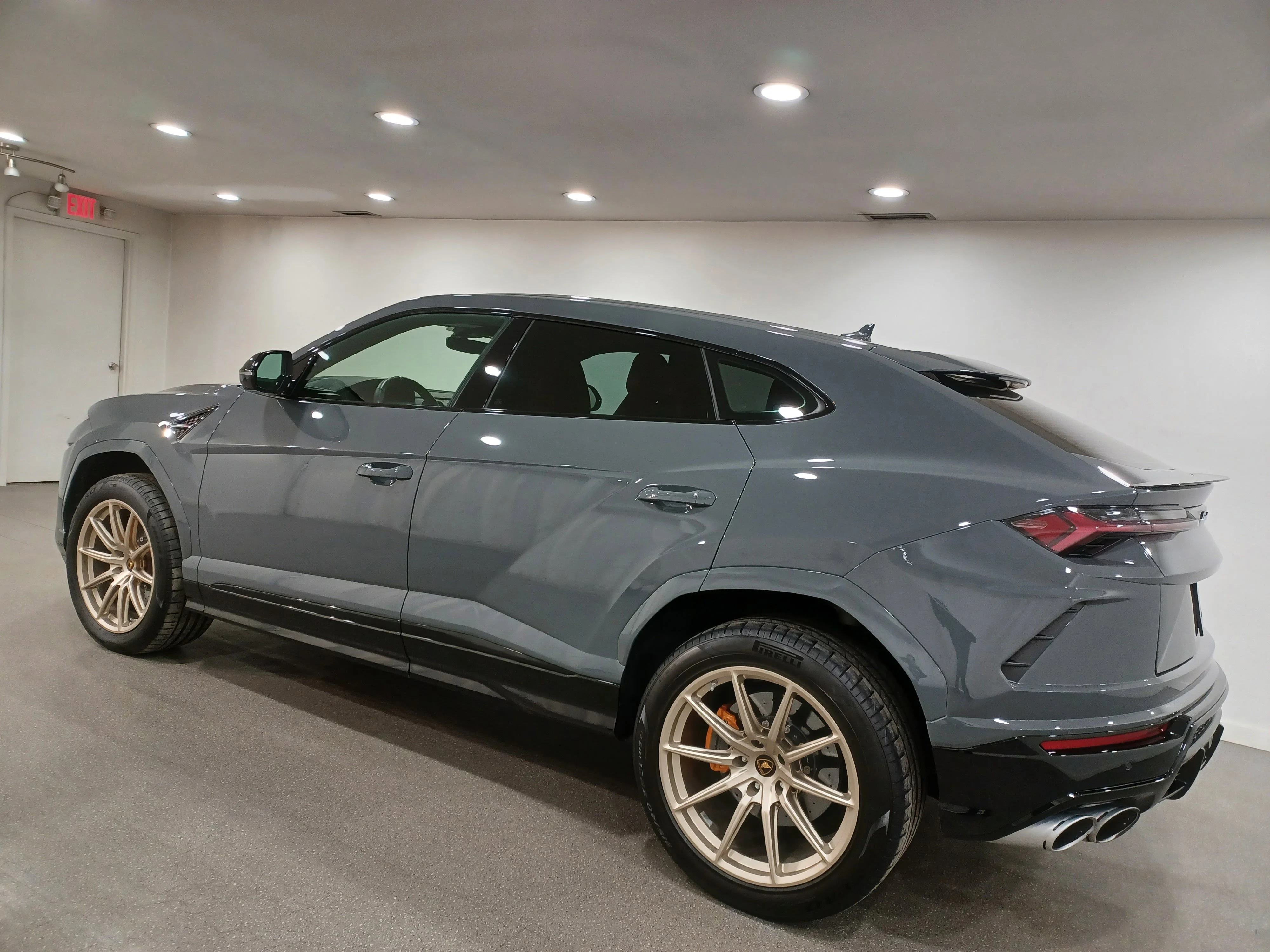 Used 2022 Grigio Telesto Lamborghini *NO LUX TAX!!! | Grigio Telesto | Marrone Eklipsis | Nav | Heads Up Display | Pano Roof image 7
