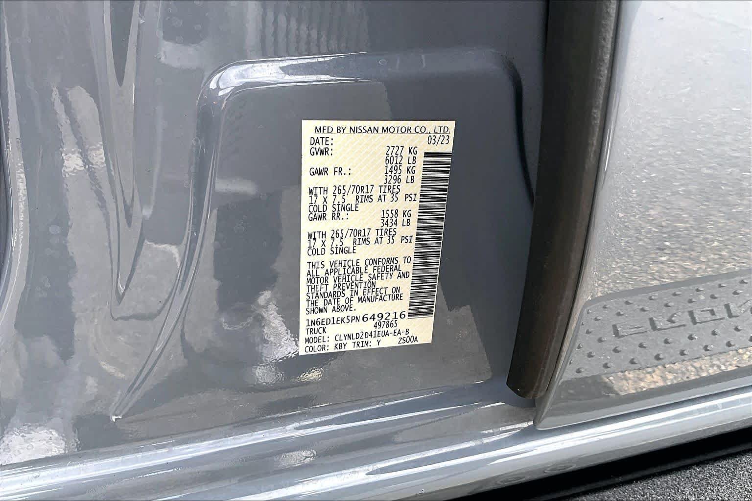 Used 2023 Boulder Gray Pearl Nissan PRO-4X image 33