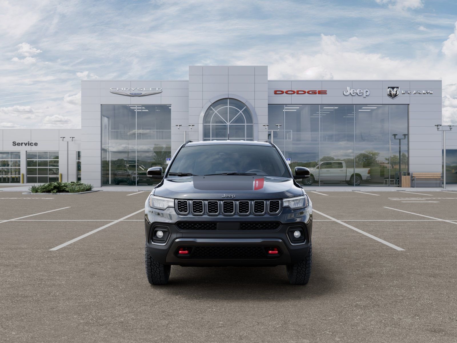 New 2026 Diamond Black Crystal Pearl-Coat Exterior Paint Jeep Trailhawk image 6