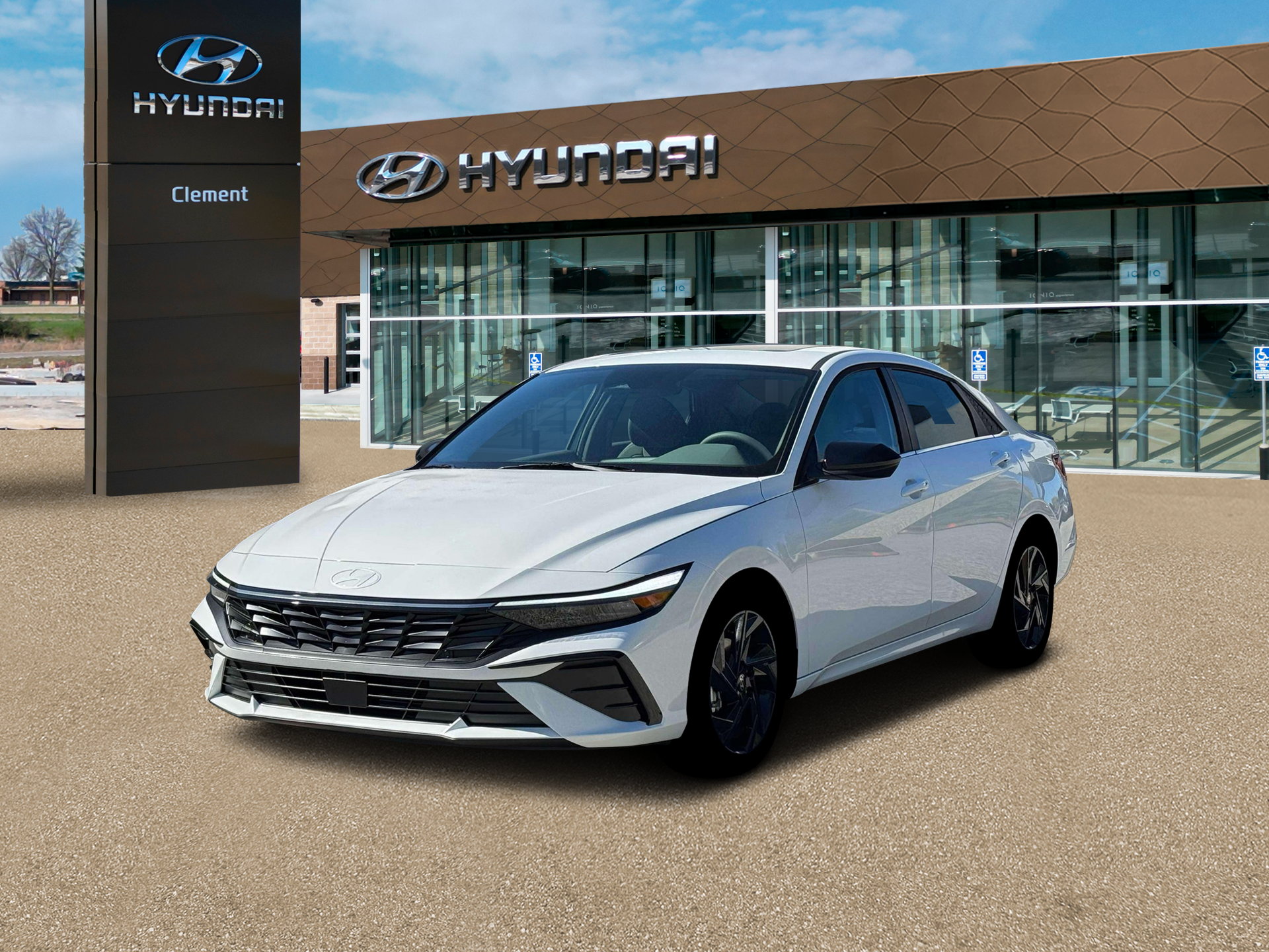 New 2026 White Hyundai SEL Sport image 1