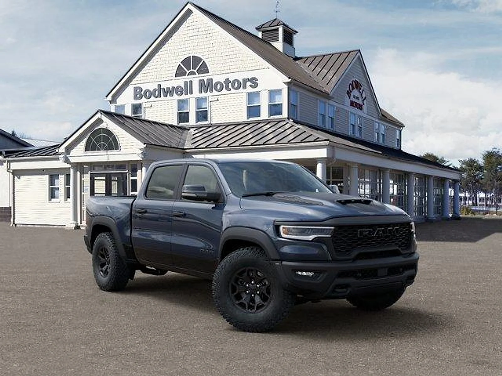 New 2026 Forged Blue Metallic Exterior Paint RAM RHO 4x4 Crew Cab 5