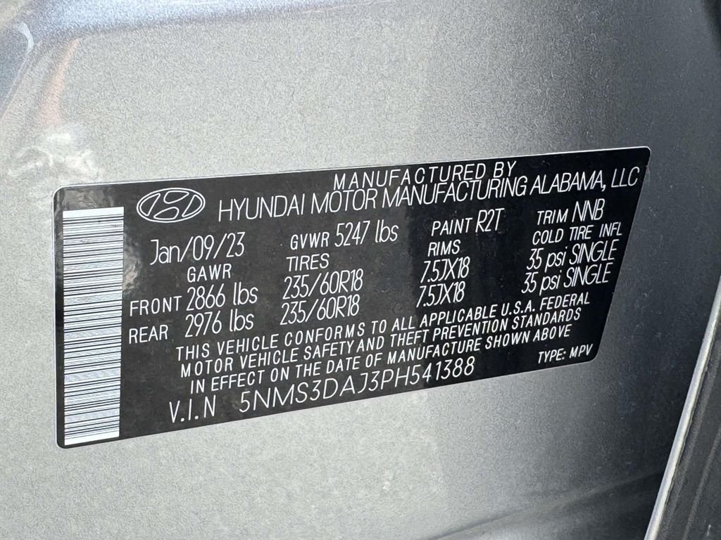 Used 2023 Silver Hyundai SEL image 30
