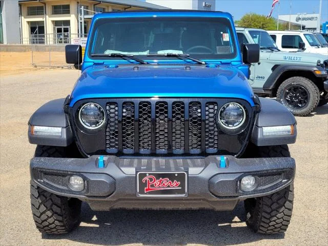 New 2023 Hydro Blue Pearl-Coat Exterior Paint Jeep Willys 4xe image 2