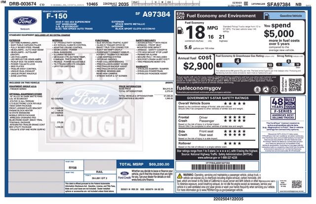 Used 2025 Space White Metallic Ford Tremor image 14