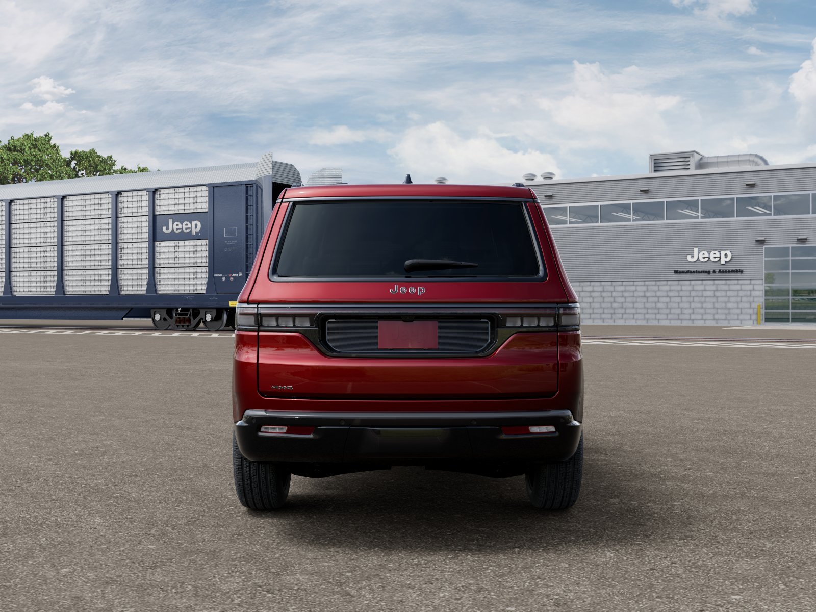 New 2026 Velvet Red Pearl-Coat Exterior Paint Jeep Grand Wagoneer image 7