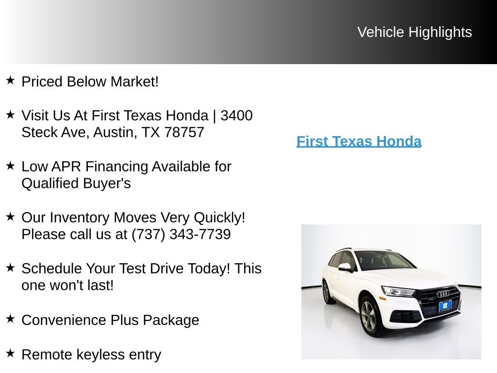 Used 2020 White Audi 45 Premium image 9