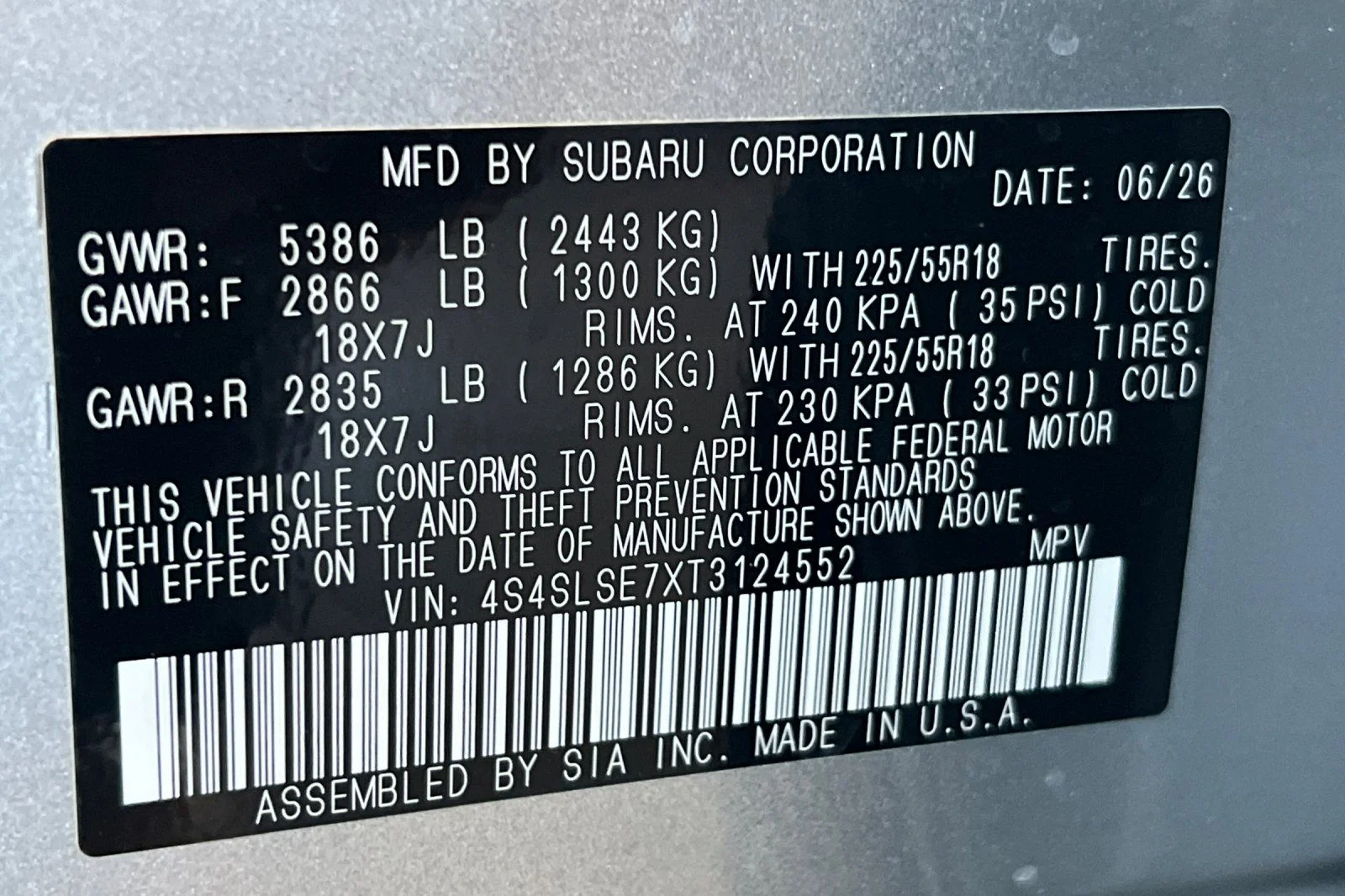 New 2026 Silver Subaru Premium Hybrid image 28