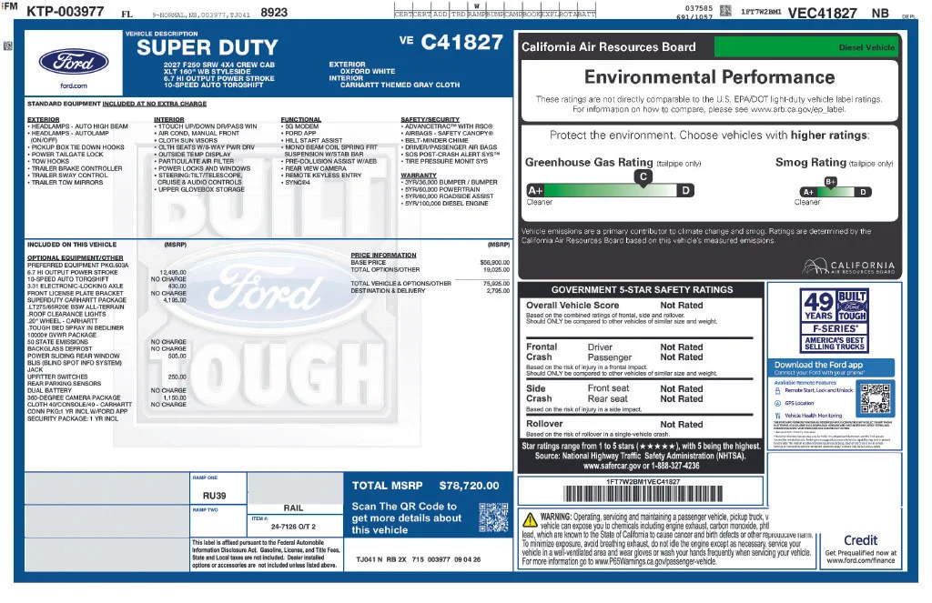 New 2027 White Ford XLT image 4