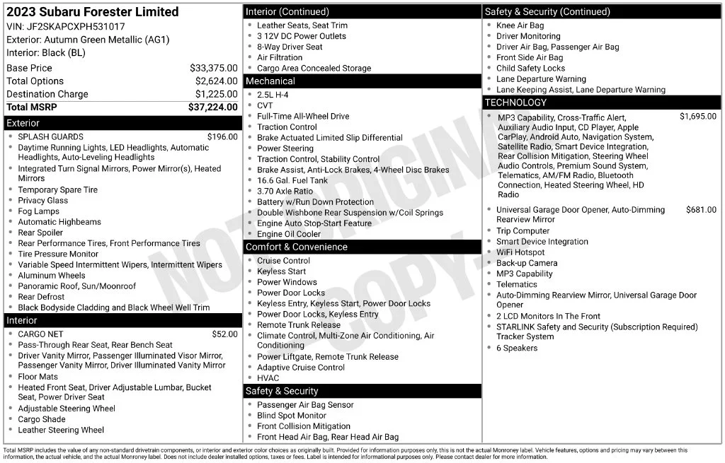 Certified Used 2023 Brown Subaru Limited image 26