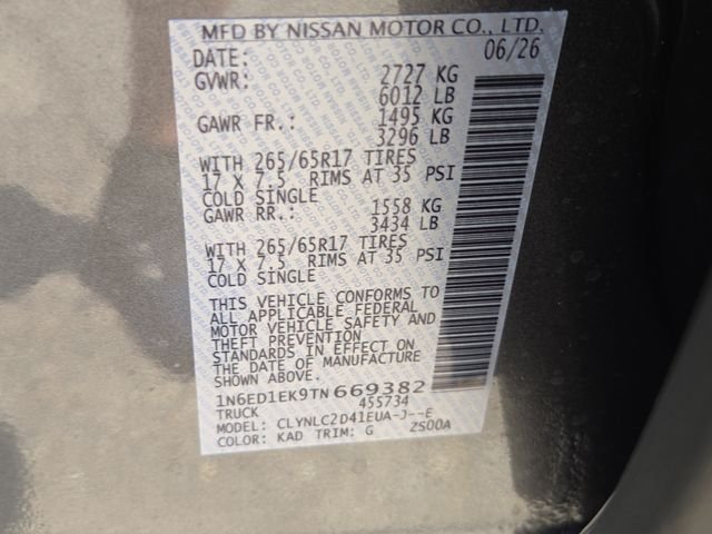 New 2026 Gun Metallic Nissan SV image 6