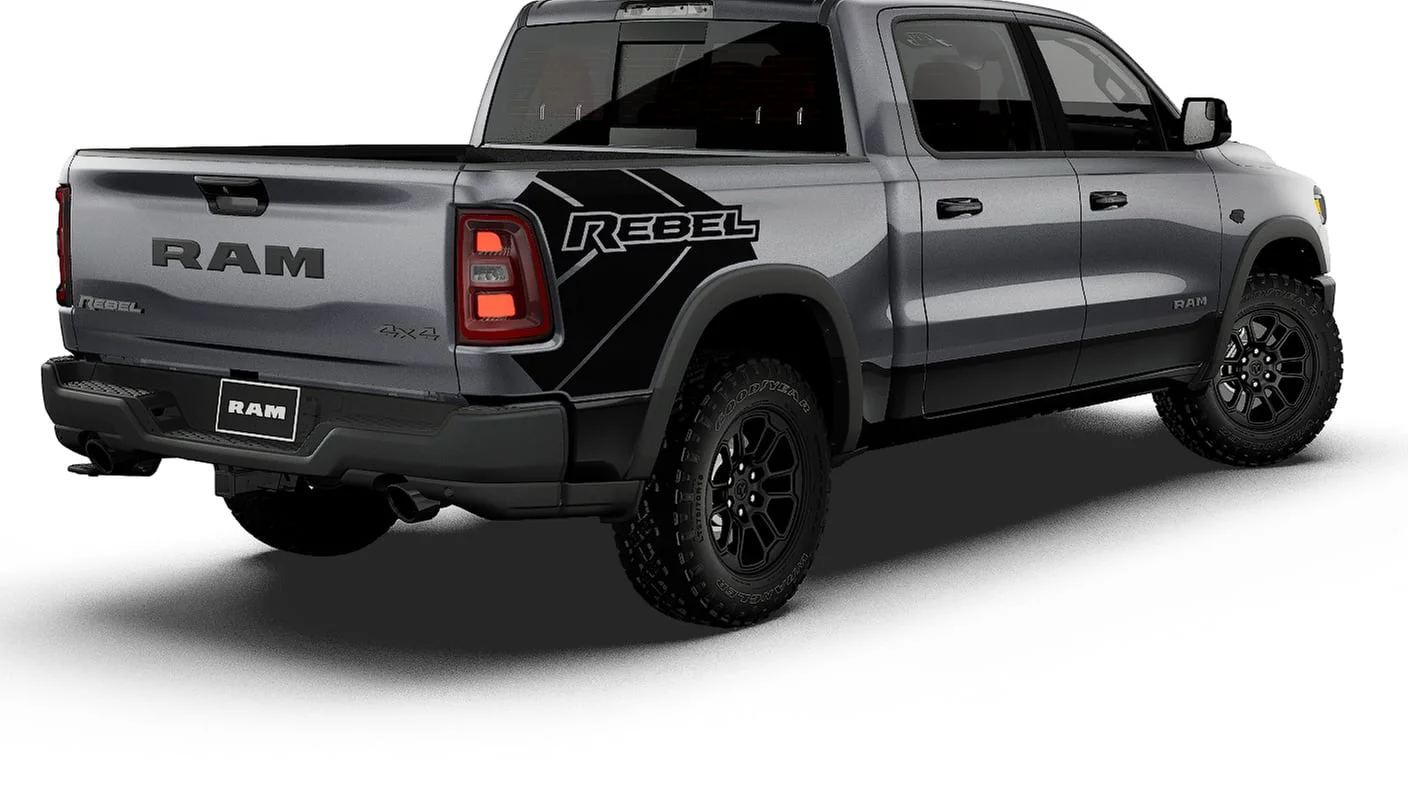 New 2027 Granite Crystal Metallic Clear-Coat Exterior Paint RAM REBEL image 2