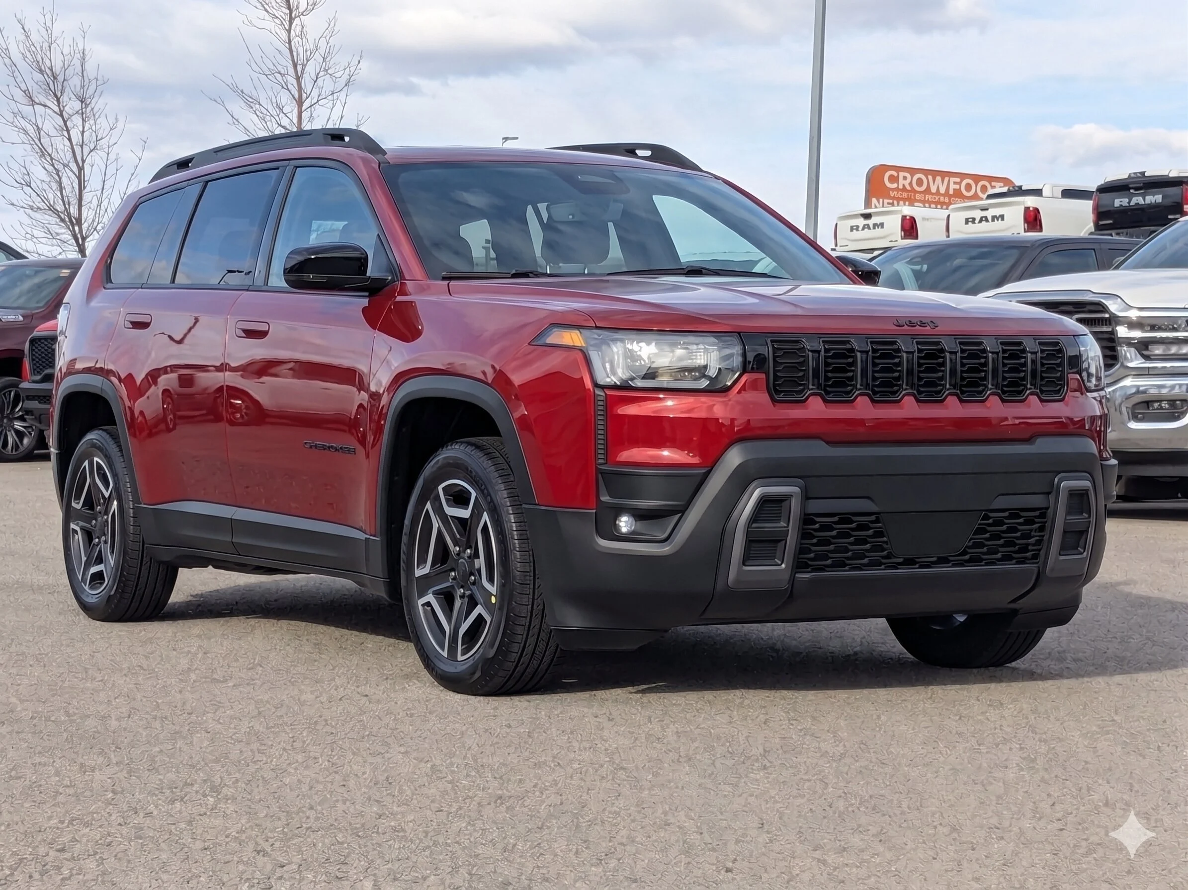 New 2026 Red Jeep Limited - - 1.6L Turbo Hybrid - Pano Sunroof - 12.3 Dsply - Pwr Liftgate - Wireless Charging & More image 2