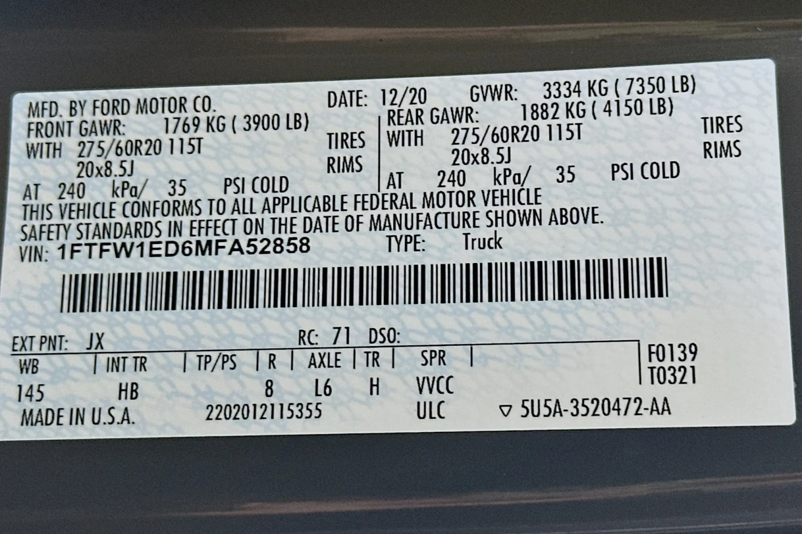 Used 2021 Lead Foot Ford LARIAT image 25