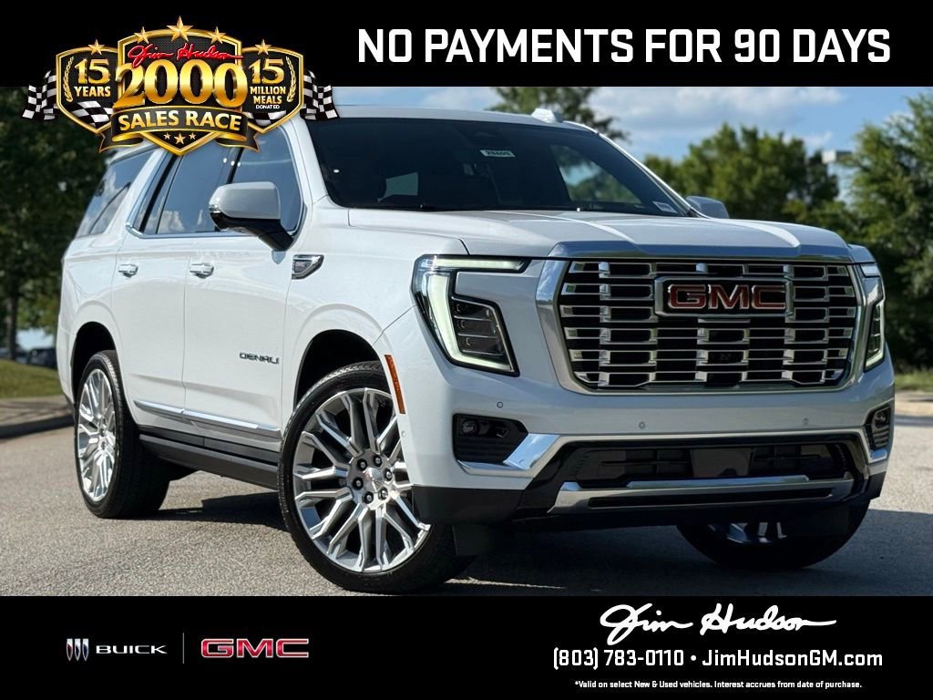Glacier White Tricoat 2026 GMC Yukon Denali 4WD SUV / Crossover Four-Wheel Drive