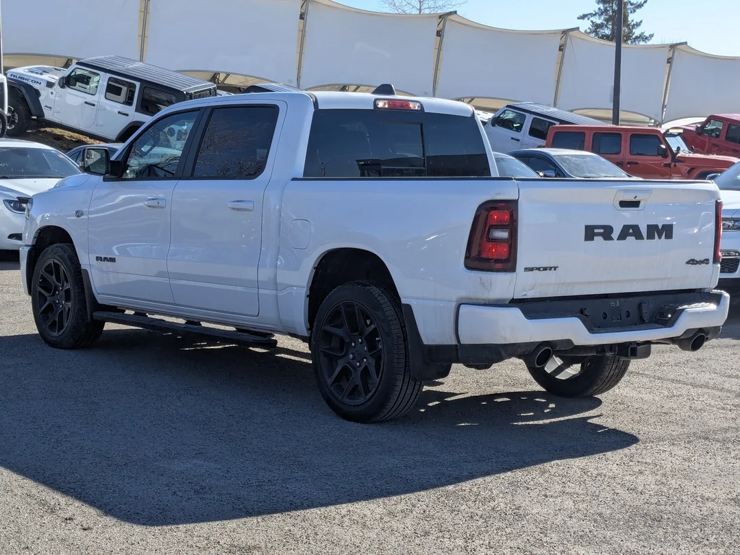 New 2026 White RAM Sport - - Night Edition - Sport Lvl 1 Grp - 5.7L HEMI V8 eTorque - Pano Sunroof & More! image 6