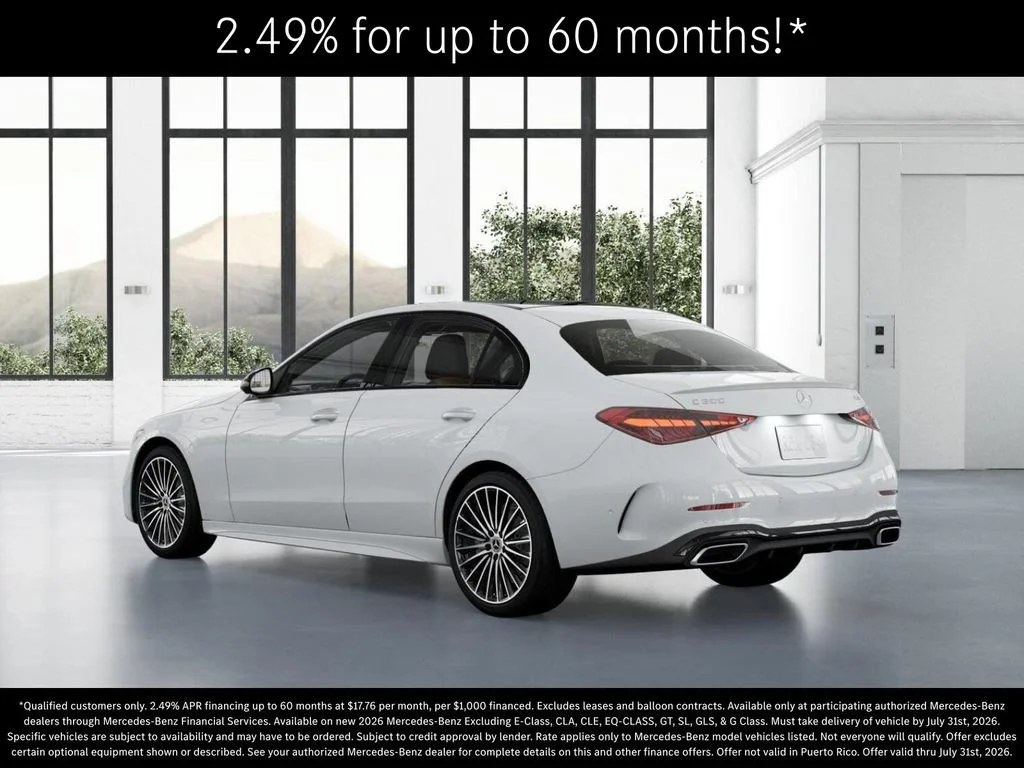 New 2026 Polar White Mercedes-Benz C 300 image 71