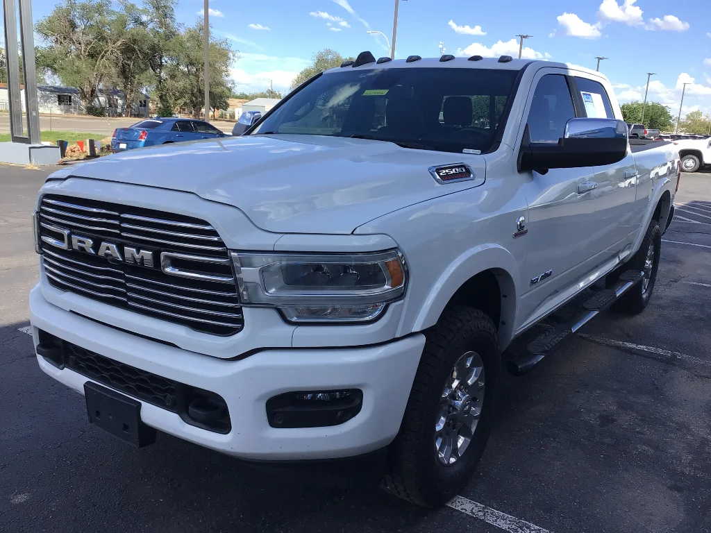 Used 2022 Bright White Clearcoat Ram Laramie image 3