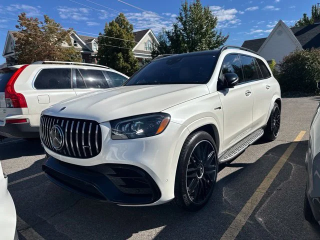 Used 2021 Diamond White Metallic Mercedes-Benz GLS 63 AMG® image 1