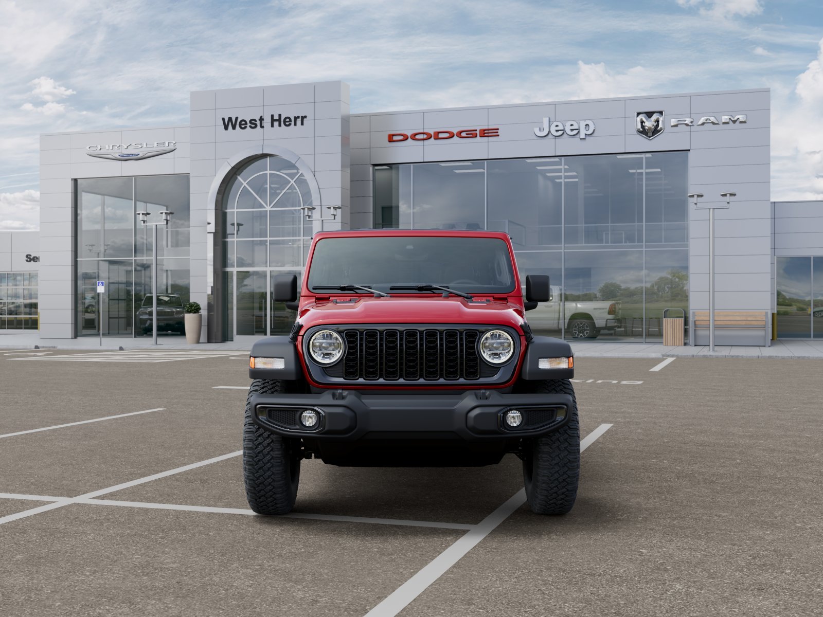New 2026 Firecracker Red Clear-Coat Exterior Paint Jeep WRANGLER 4-DOOR WILLYS image 32