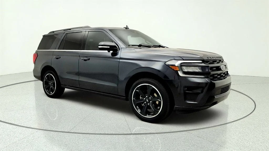 Used 2023 Dark Matter Metallic Ford Limited 4x4 w/ Stealth Edition Pkg, ControlTrac & 22