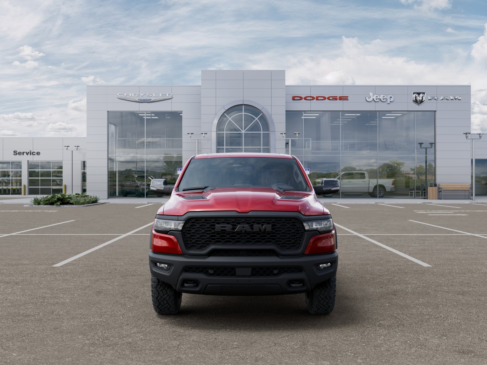 New 2026 Molten Red Pearl-Coat Exterior Paint RAM Rebel image 125