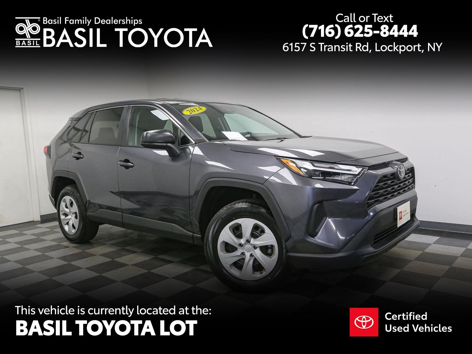 Certified Used 2024 Magnetic Gray Metallic Toyota LE image 1
