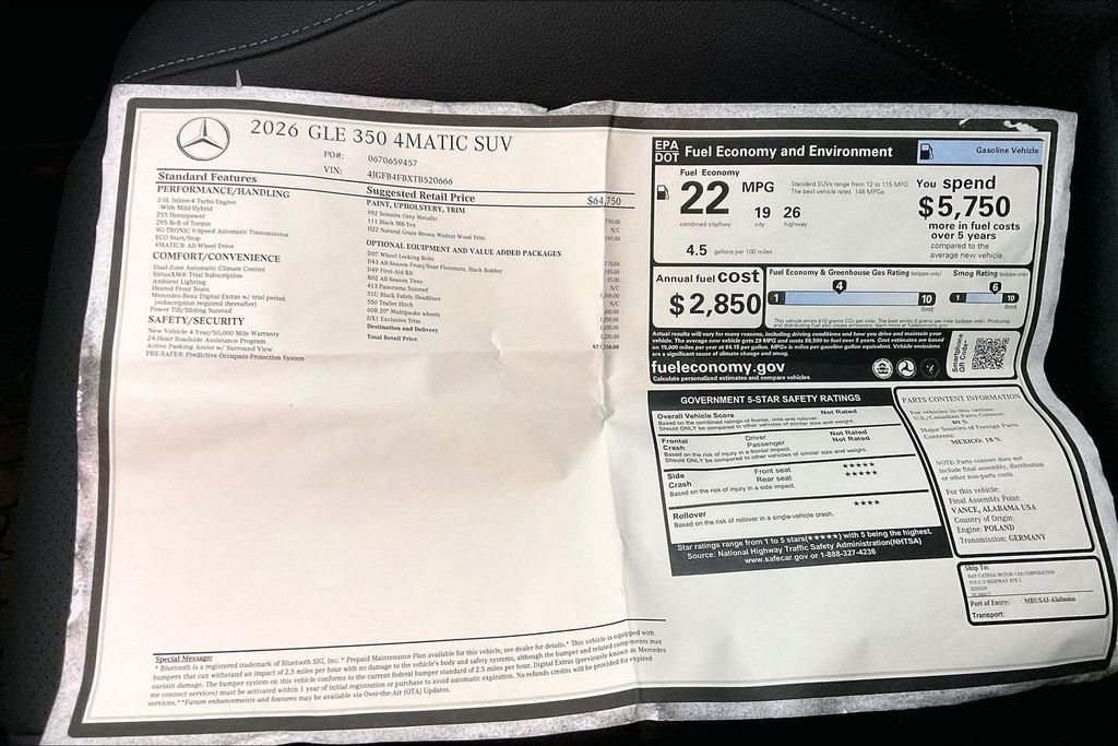 2026 Mercedes-Benz GLE GLE350 - Photo 22
