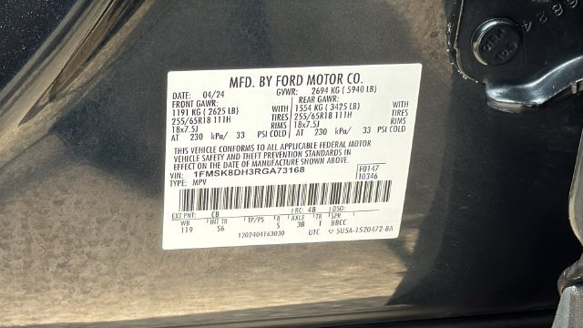 Used 2024 Blue Ford XLT image 33