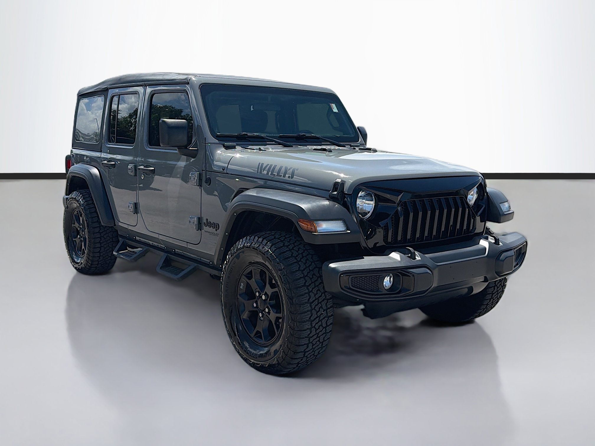 Used 2021 Sting-Gray Clearcoat Jeep Unlimited Willys Sport image 7