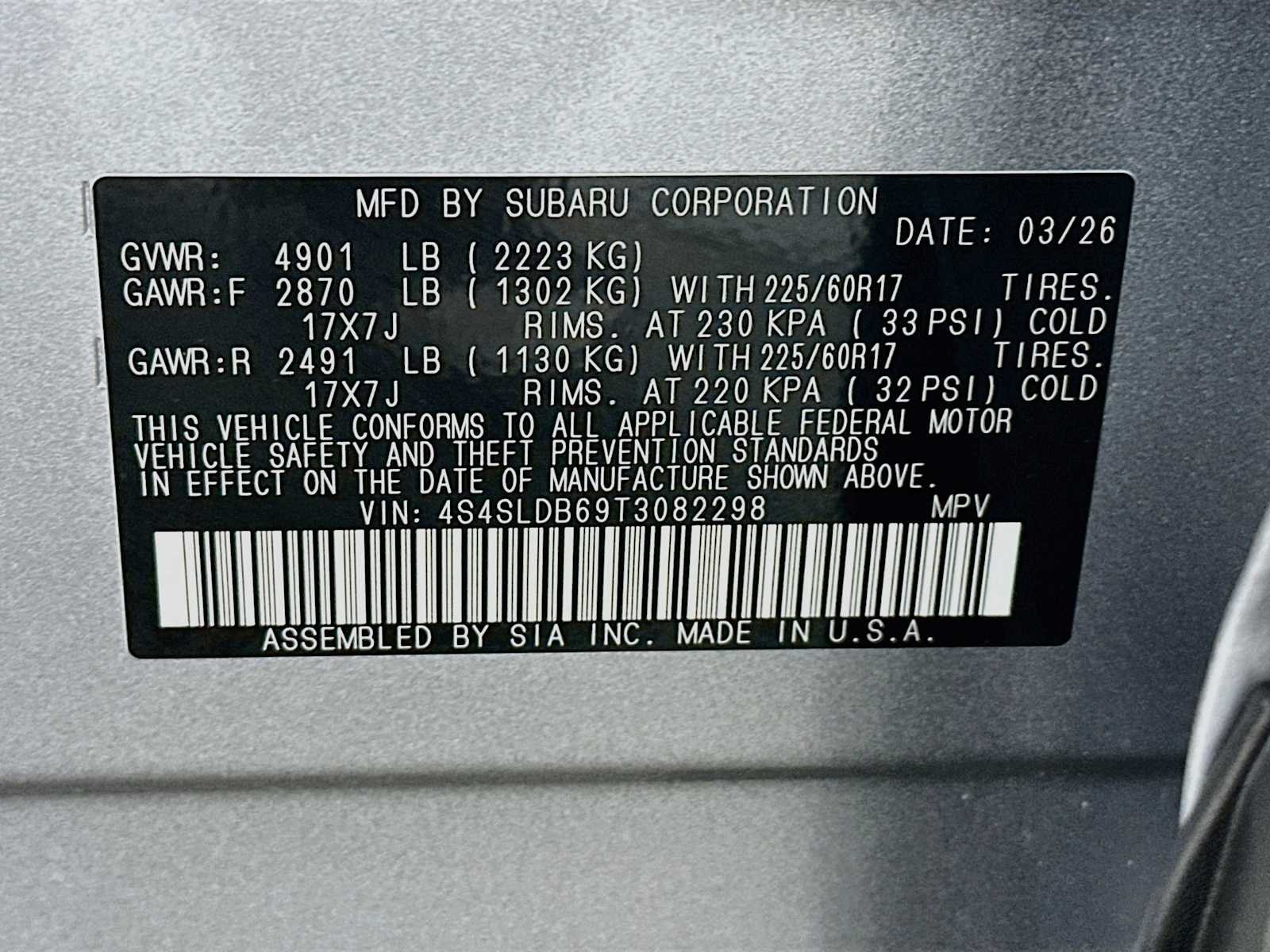 Certified Used 2026 Ice Silver Metallic Subaru Premium image 30