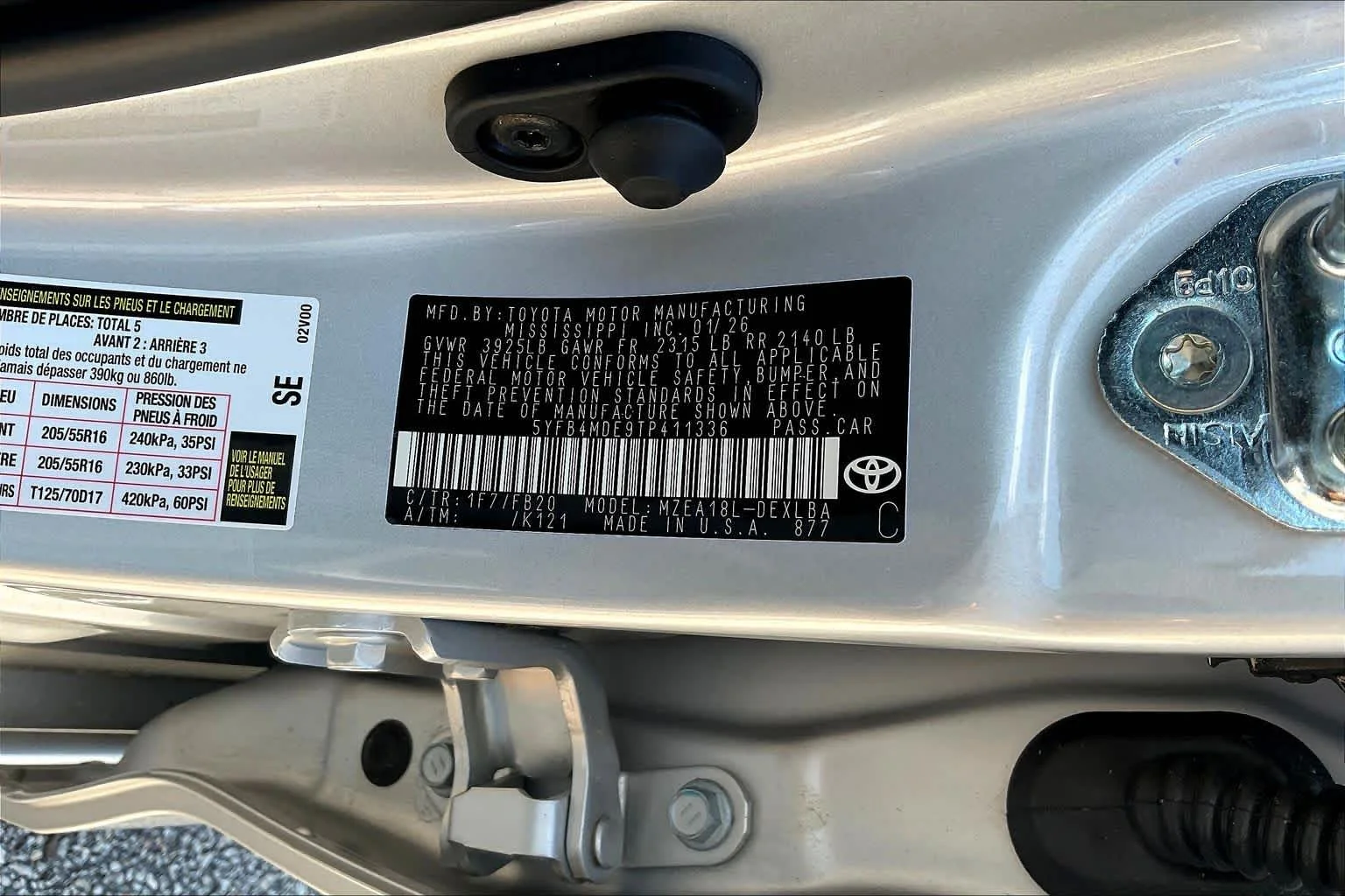 Used 2026 Classic Silver Metallic Toyota LE image 34