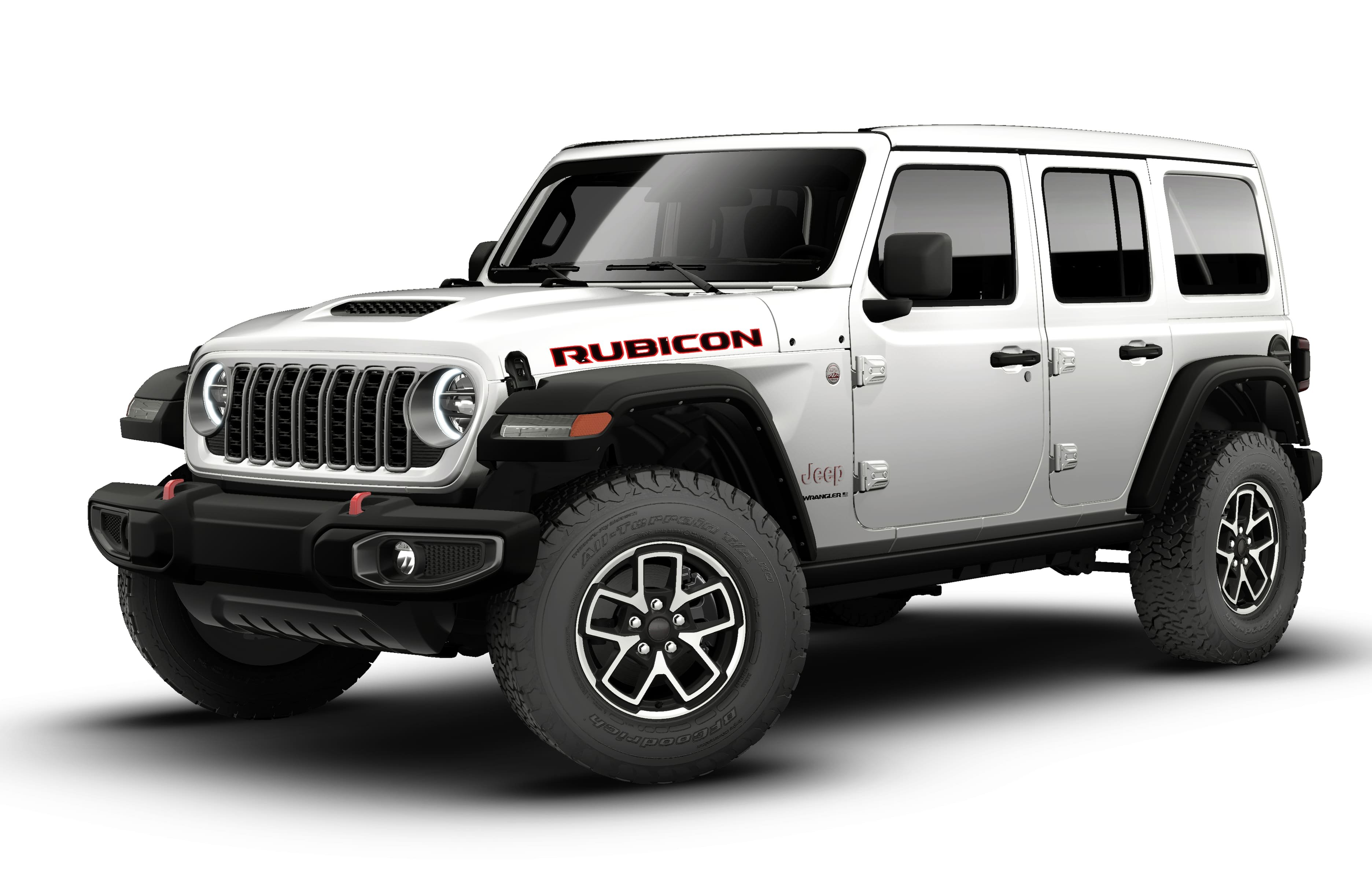 New 2026 Bright White Clear-Coat Exterior Paint Jeep Rubicon image 27