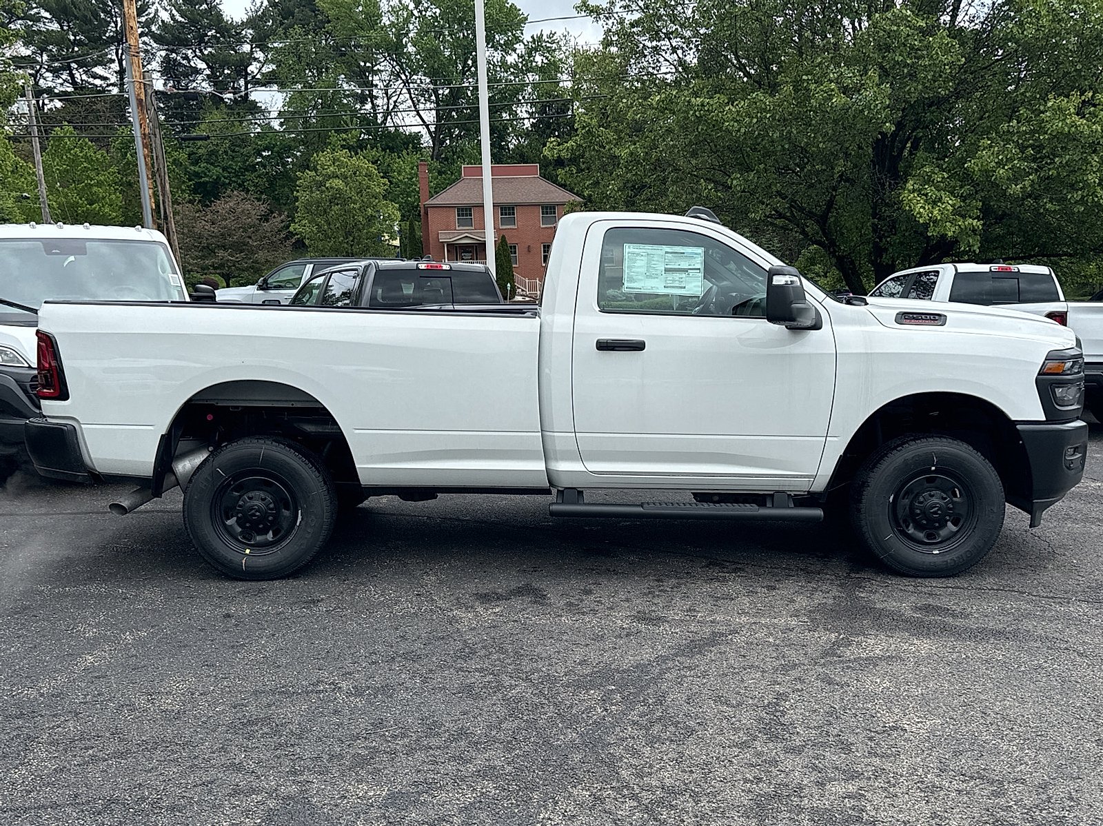 New 2026 Bright White Clear-Coat Exterior Paint RAM Tradesman Regular Cab 4x4 8