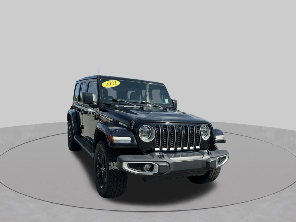 Used 2021 Black Jeep Unlimited Sahara 4xe image 11