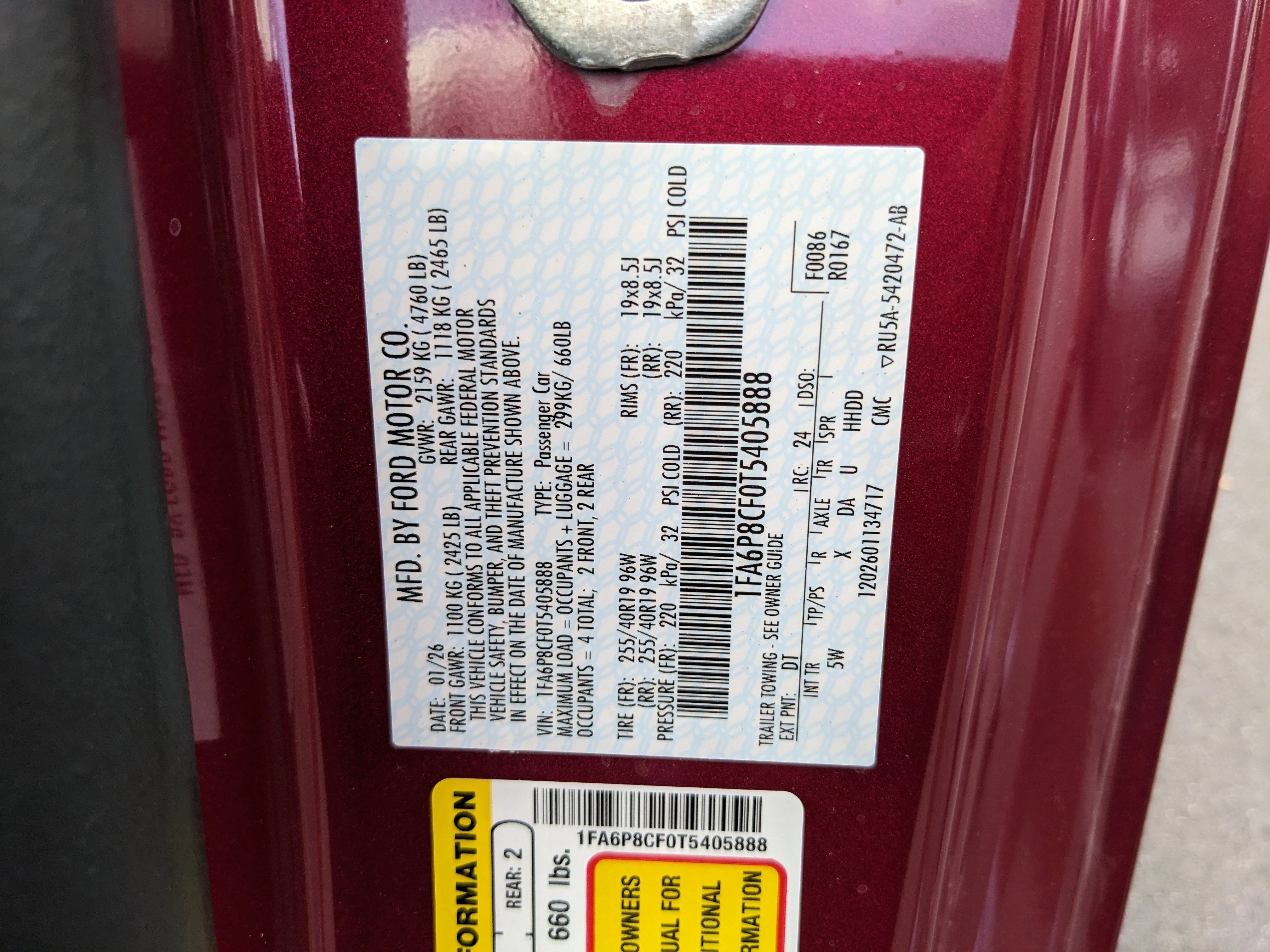 New 2026 Molten Magenta Metallic Tinted Clearcoat Ford GT Premium Fastback image 35