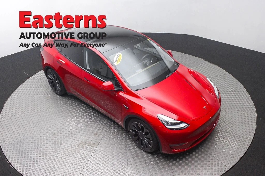 Used 2020 Red Tesla Performance image 4