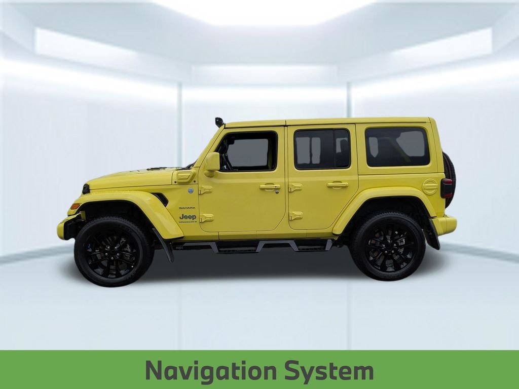 Used 2023 Yellow Jeep Sahara 4xe image 2