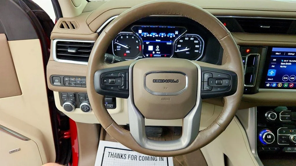 Used 2021 Cayenne Red Tintcoat GMC 4WD 4dr Denali w/ Rear Seat Media, 22