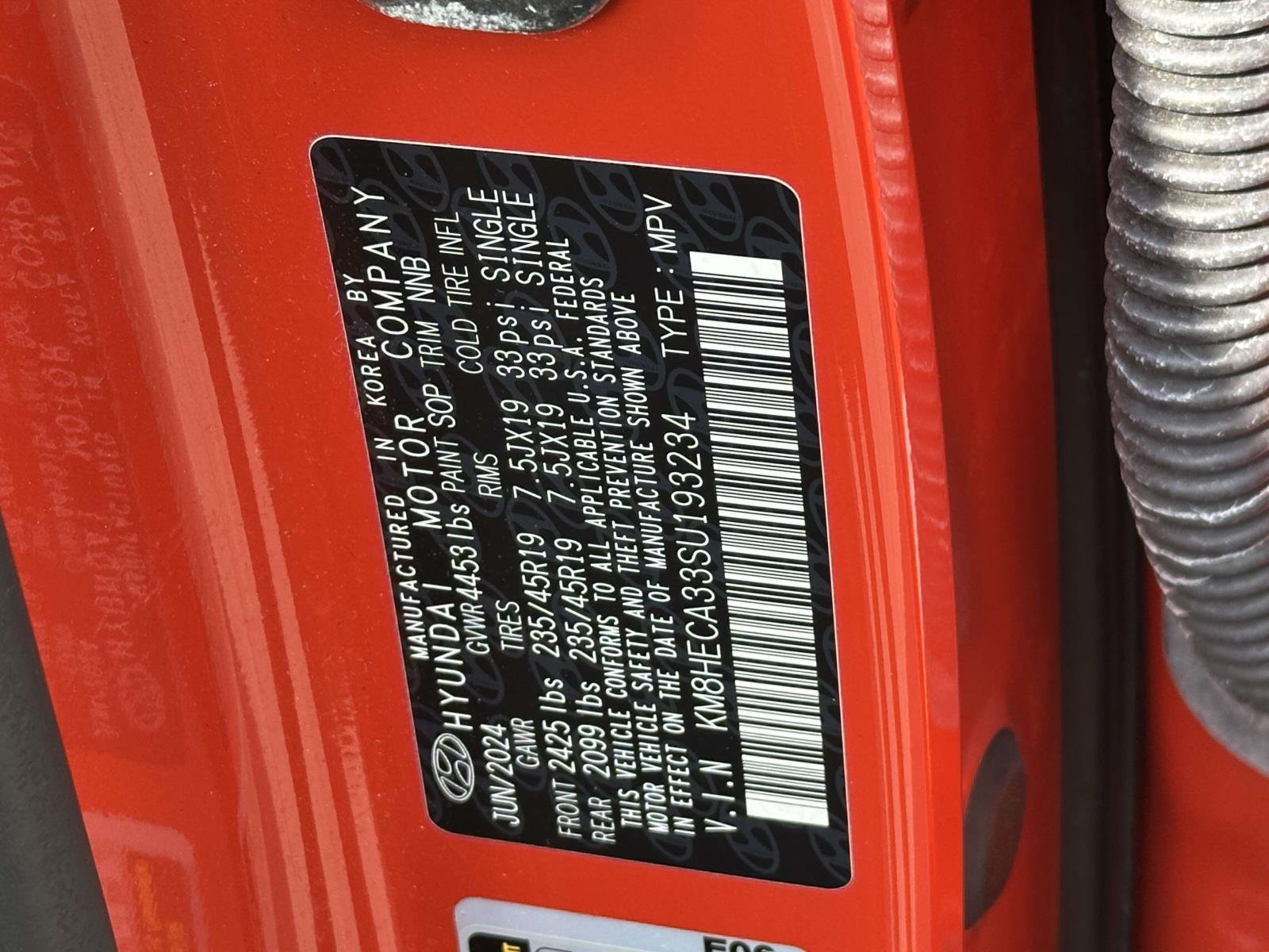 Certified Used 2025 Orange Hyundai Limited image 26
