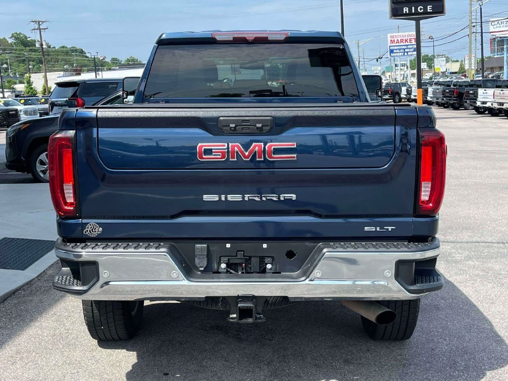 Certified Used 2021 PACIFIC BLUE METALLIC GMC SLT image 4