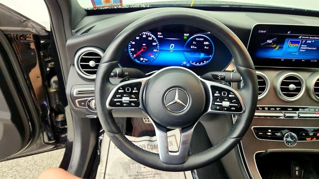 Used 2020 Black Mercedes-Benz C 300 4MATIC Sedan w/ AMG® Line & Premium Pkgs & Panorama Sunroof image 12
