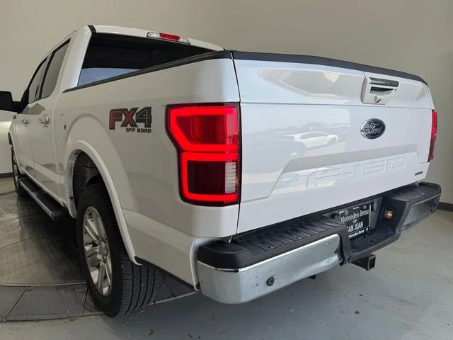 Used 2019 White Platinum Clearcoat Metallic Ford Lariat image 9