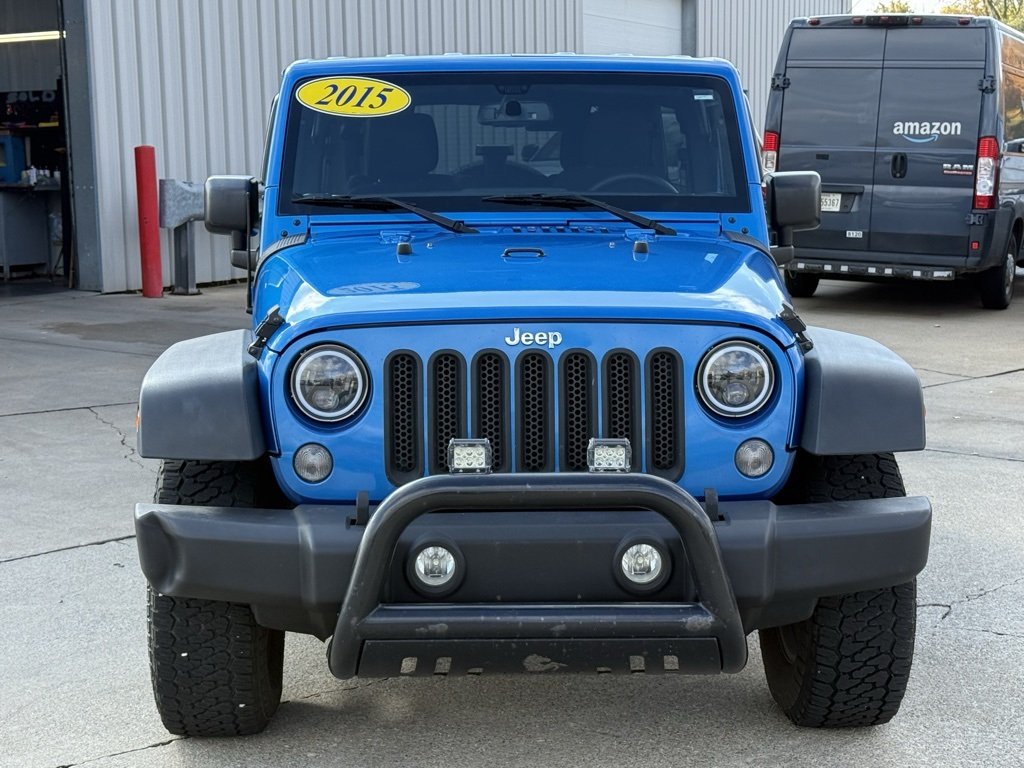 Used 2015 Jeep Wrangler Unlimited Sport with VIN 1C4BJWDG3FL738740 for sale in Goshen, IN
