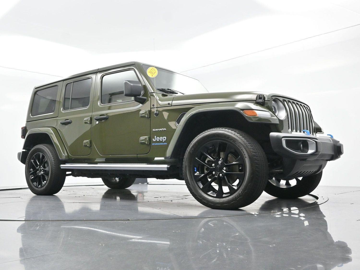 Used 2023 Sarge Green Clearcoat Jeep Sahara image 46