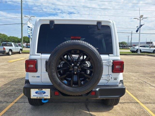 Used 2023 Bright White Clearcoat Jeep Sahara image 4