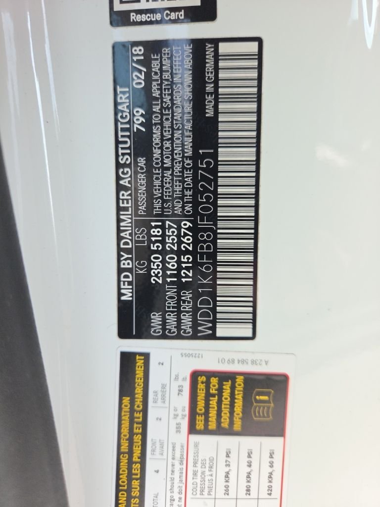 Used 2018 designo Diamond White Metallic Mercedes-Benz E 400 image 14